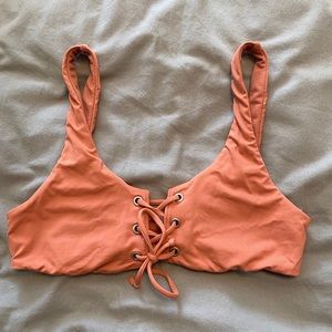 Billabong lace up bikini top